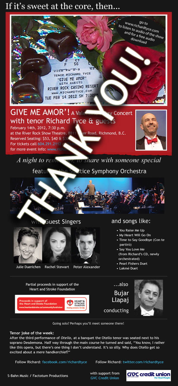 Give Me Amor 2012 Thanks!